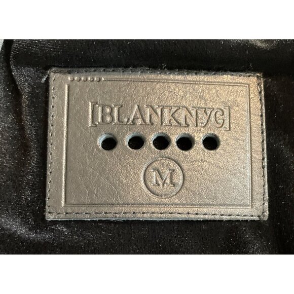 Blank NYC Black Velour Lined 1 Button Blazer Jacket Womens Size Medium - Picture 7 of 9